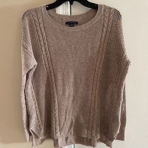 American Eagle outfitters taupe-oversized  pullover crewneck Sweater, sm…